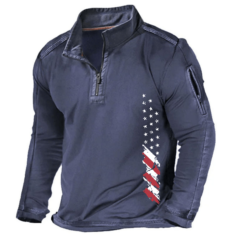 Maturelion Men's Henley Shirt Regular Fit Patriotic Graphic Henley Shirt