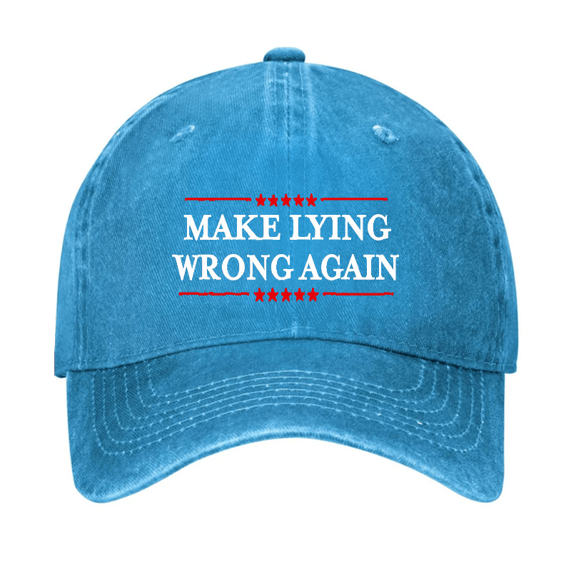 Make Lying Wrong Again Cap