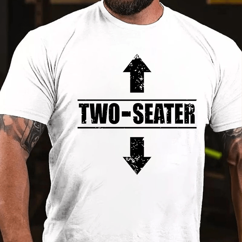 Two Seater Funny Cotton T-shirt