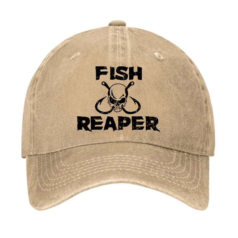 Fish Reaper Funny Fishing Cap