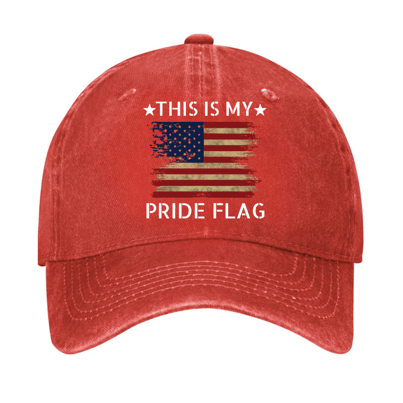 Maturelion American Flag This Is My Pride Flag Cap