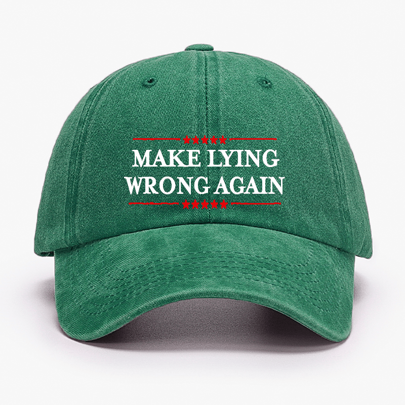 Make Lying Wrong Again Cap