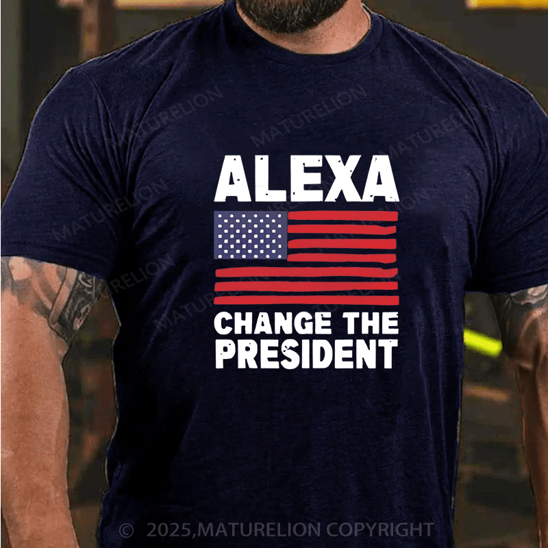 Maturelion Men¡®s T-shirt The President T-Shirt  Cotton T-shirt