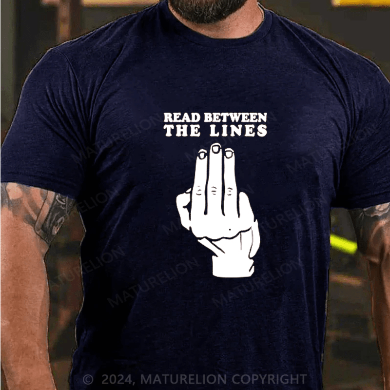 Maturelion read between the lines Cotton T-shirt