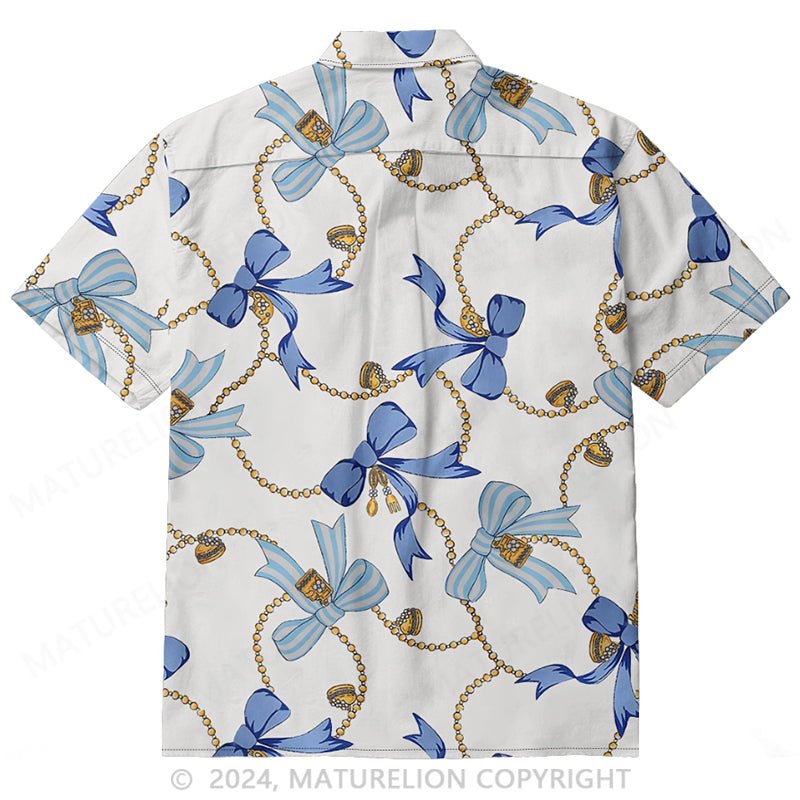 Maturelion 100% Cotton Short Sleeve Printed Shirt