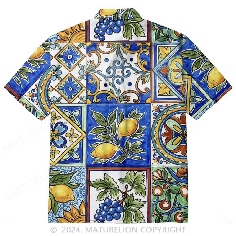 Maturelion Lemon Majolica shirt