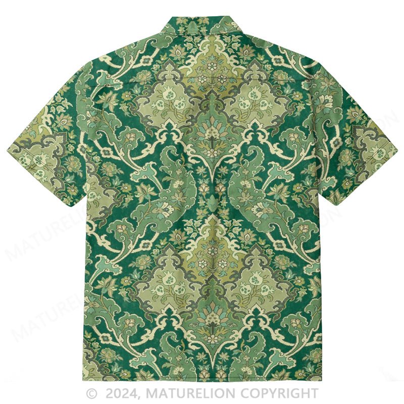 Maturelion Printed Vintage Hawaiian Shirt