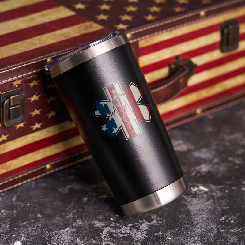 Maturelion Men's Tumbler EMS Flag Tumbler