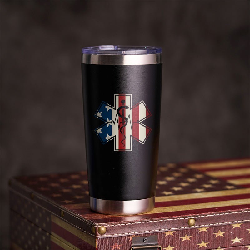 Maturelion Men's Tumbler EMS Flag Tumbler