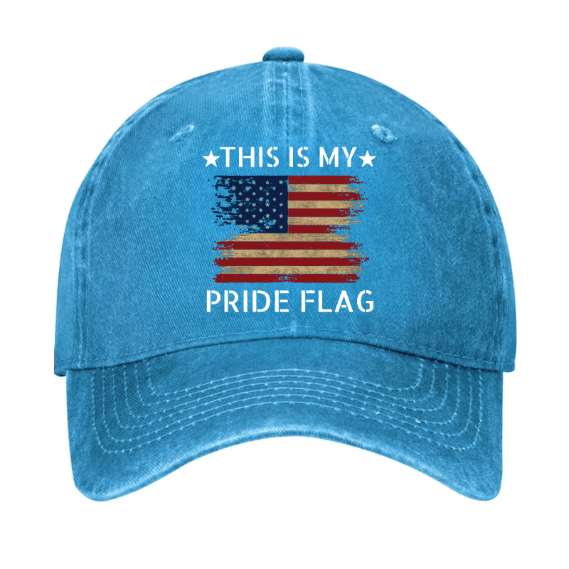 Maturelion American Flag This Is My Pride Flag Cap