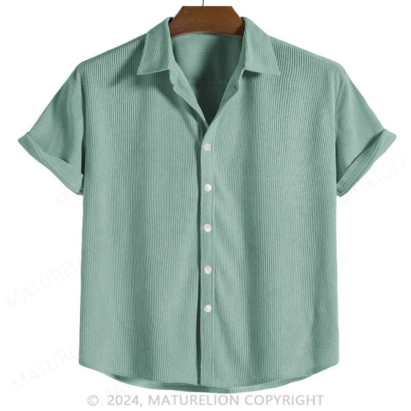 Maturelion Button Up Short Sleeved Shirt