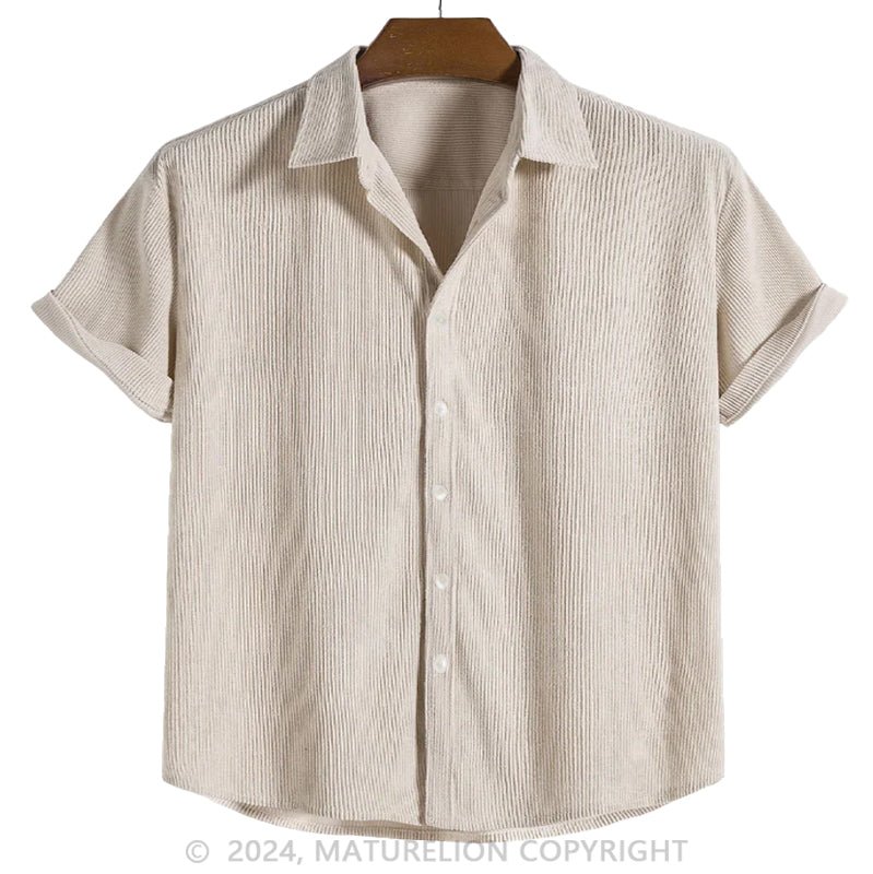 Maturelion Button Up Short Sleeved Shirt