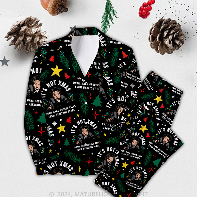 Maturelion Christmas Eve Cozy Funny Pajamas