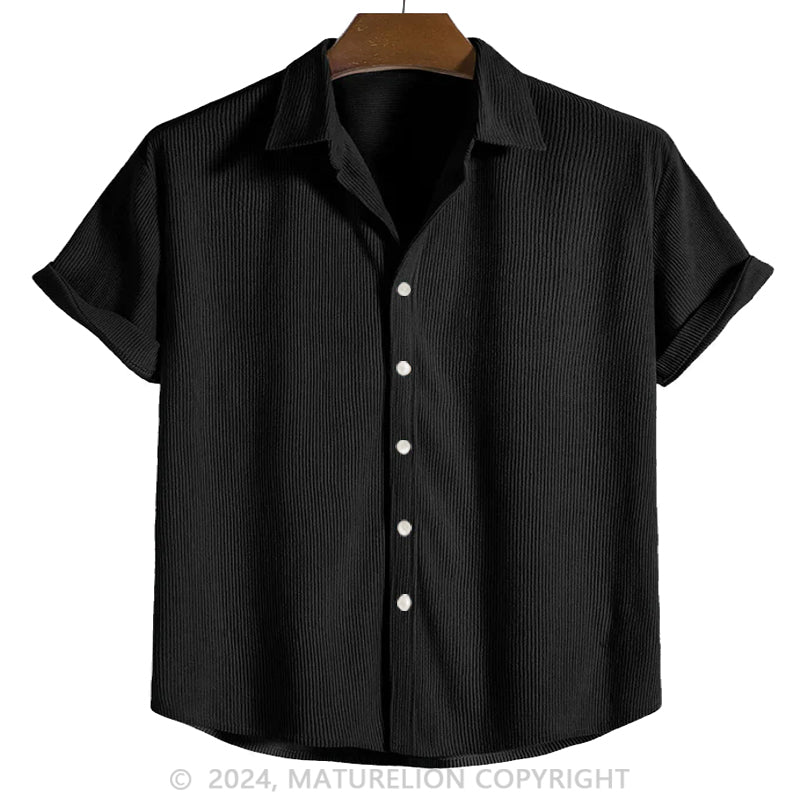 Maturelion Button Up Short Sleeved Shirt