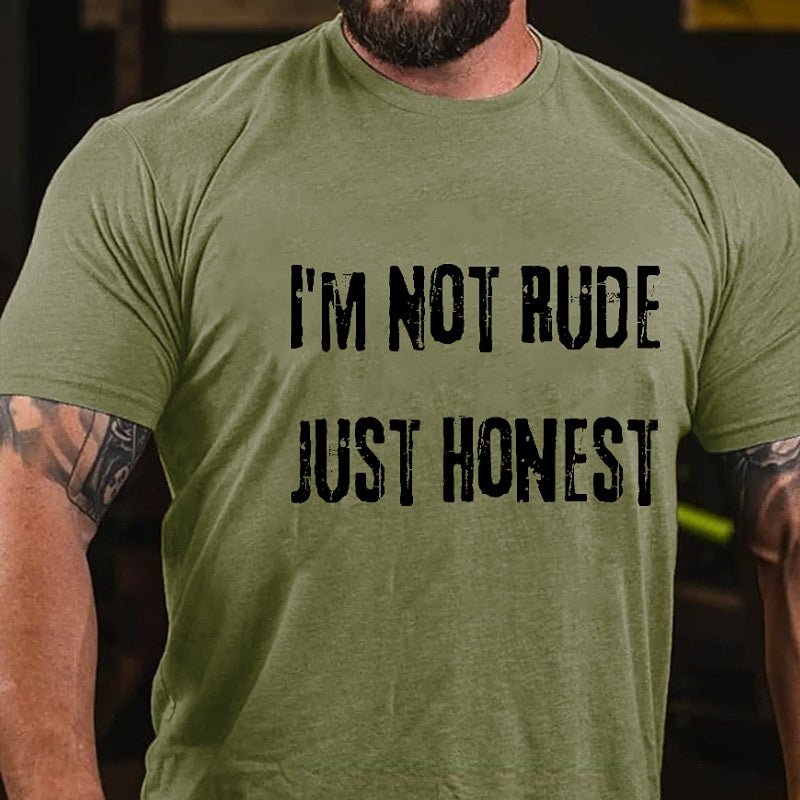 I'm Not Rude Just Honest Sarcastic Men's Cotton T-shirt