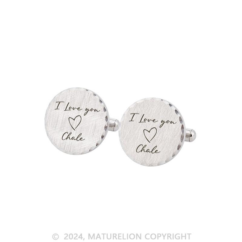 Maturelion Custom  Mens Cufflinks Groomsmen Gift