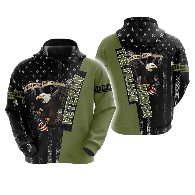 Maturelion USA Veteran 3D Graphic Hoodie