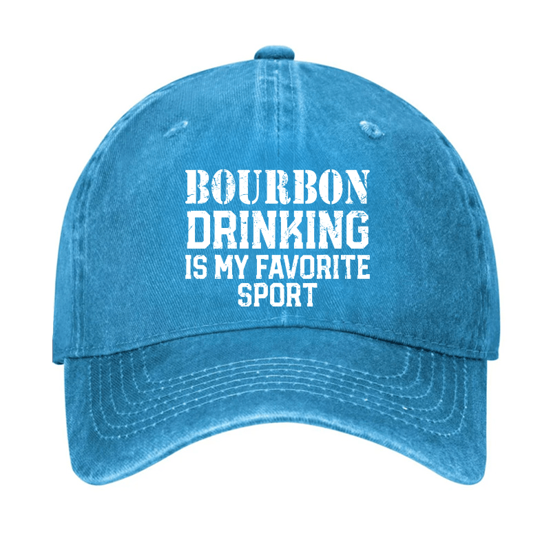 Bourbon Drinking Is My Favorite Sport Funny Alcohol Cap