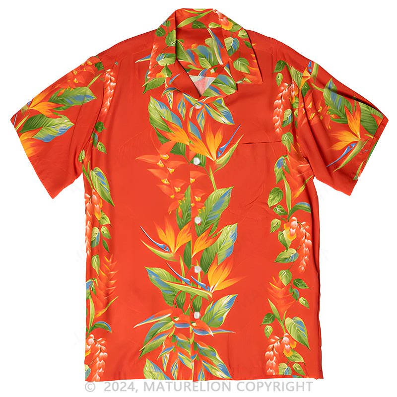 Maturelion Bird of Paradise Hawaii Shirt