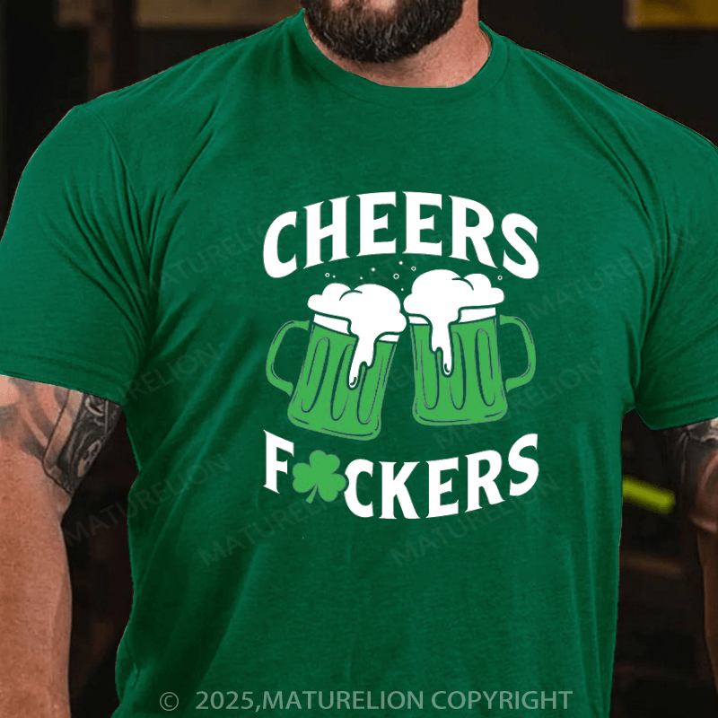 Maturelion St Patrick's T-shirt St Patricks Cheers Drinking Shirt