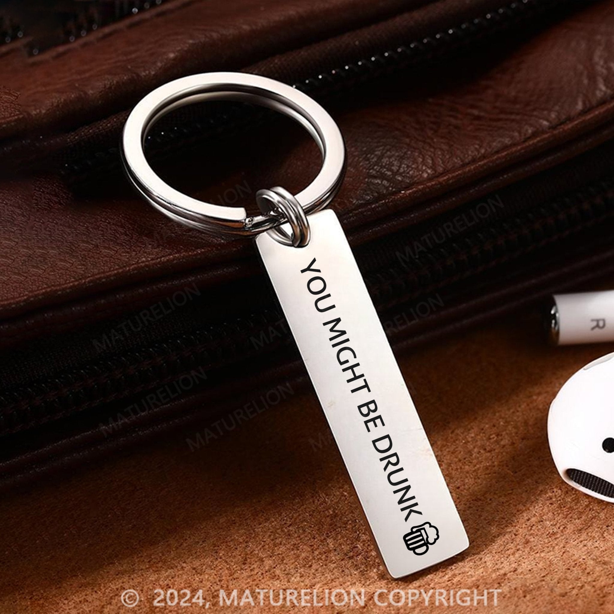 Maturelion Custom Keychain Essential Christmas Gift for Men