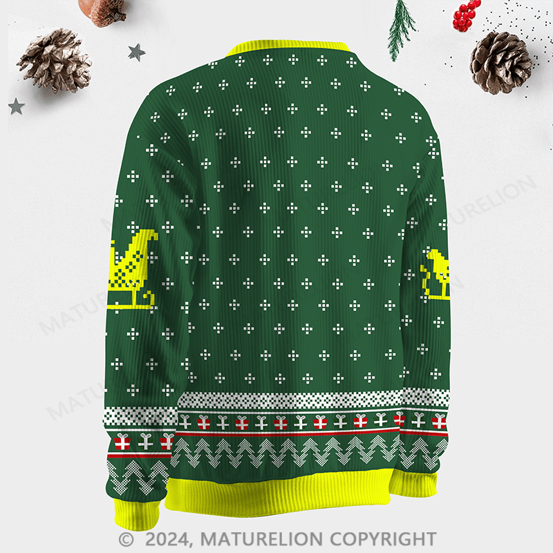 Maturelion Shit Show Supervisor Ugly Christmas Sweater