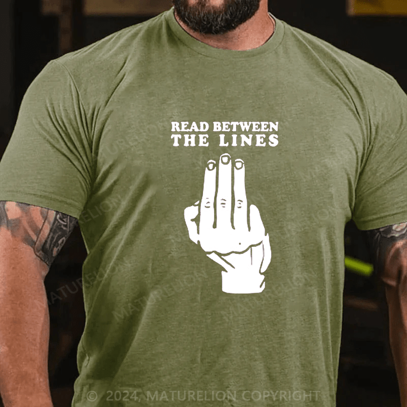 Maturelion read between the lines Cotton T-shirt