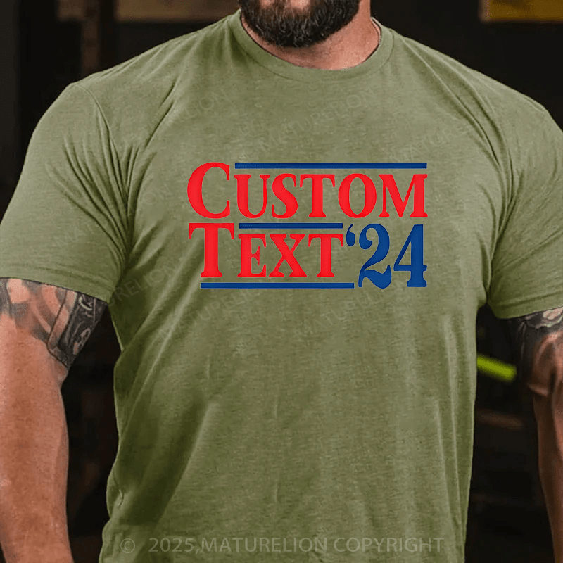 Maturelion Men¡®s T-shirt 2024 Election T-Shirt  Cotton T-shirt