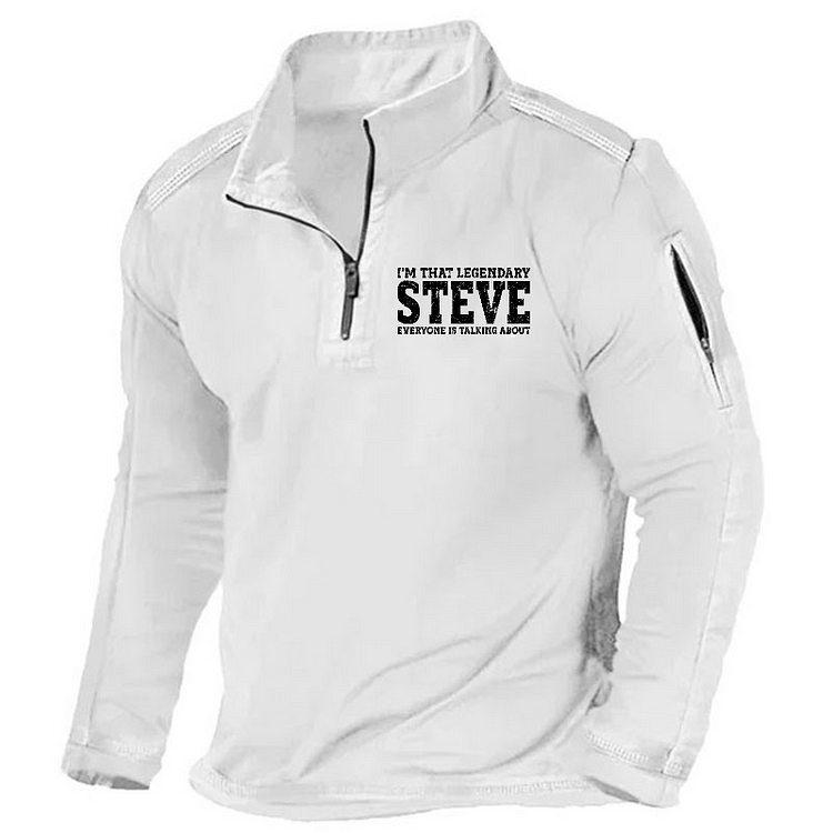 Maturelion Men's Henley Shirt I'm That Legendary Steve Everyone Is Talking About Henley Shirt