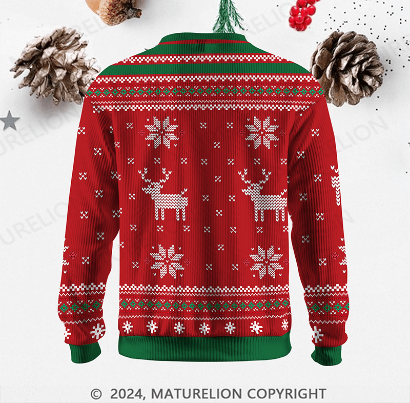 Maturelion Not My Circus Not My Monkeys Cotton Ugly Sweater