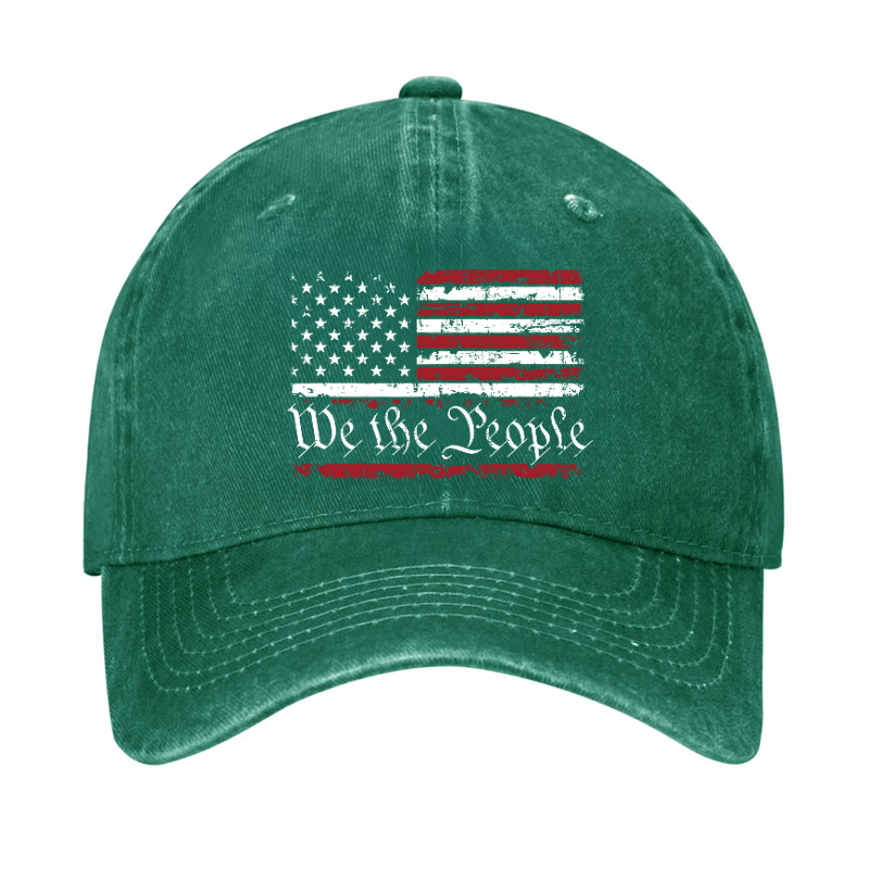 We The People American Flag Cap