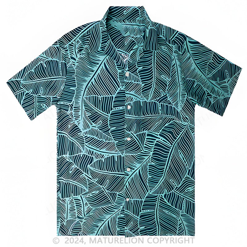 Maturelion Banana Leaf Hawaii Shirt