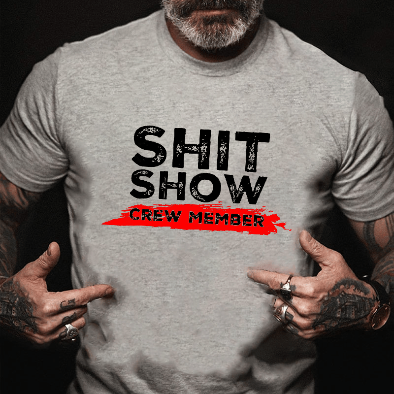 Sh*t Show Crew Member Print Cotton T-shirt