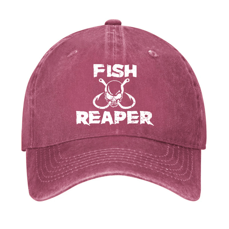 Fish Reaper Funny Fishing Cap