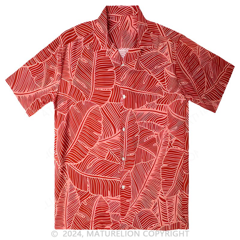 Maturelion Banana Leaf Hawaii Shirt