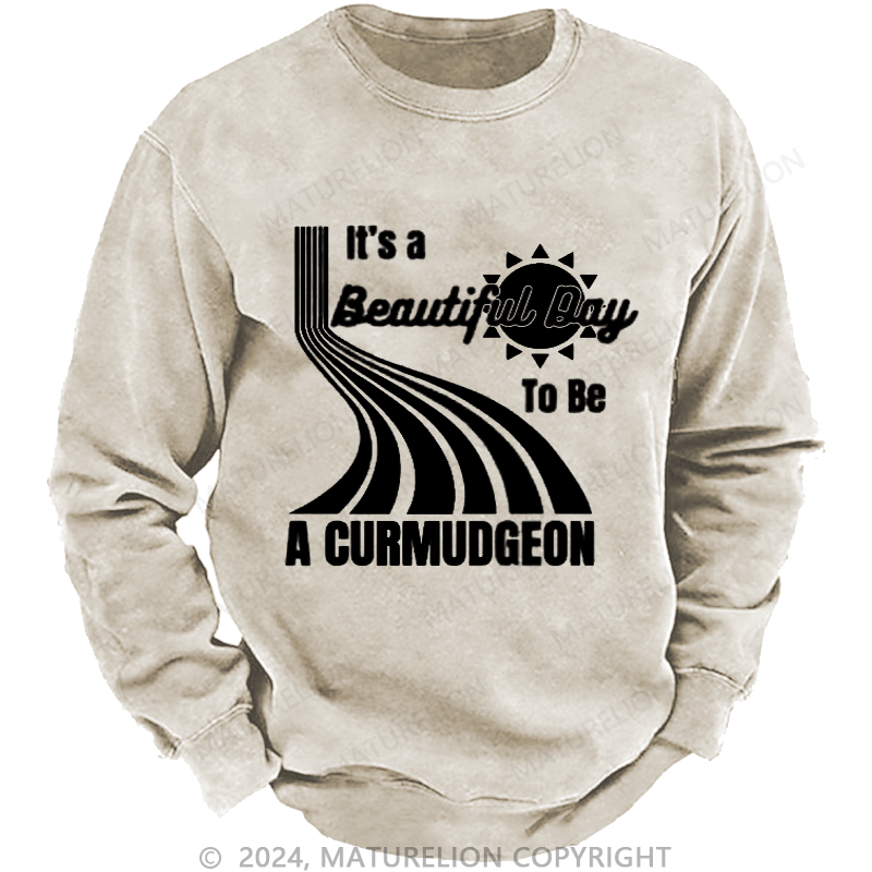 Maturelion Men's Sweatshirt Genuine Curmudgeon Sweatshirt