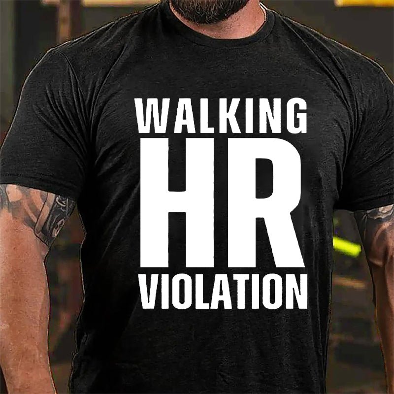 Walking HR Violation Men's Cotton T-shirt