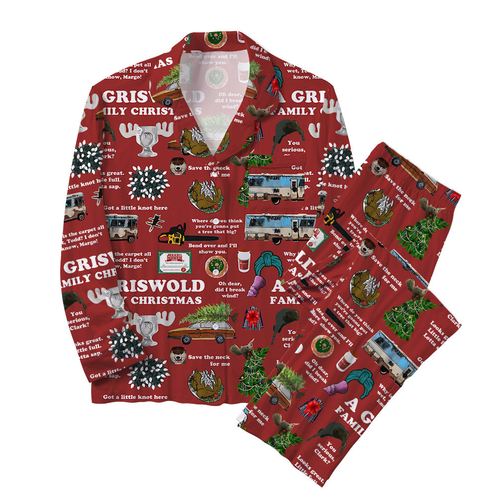 Maturelion Cozy Festive Funny Christmas Sleepwear