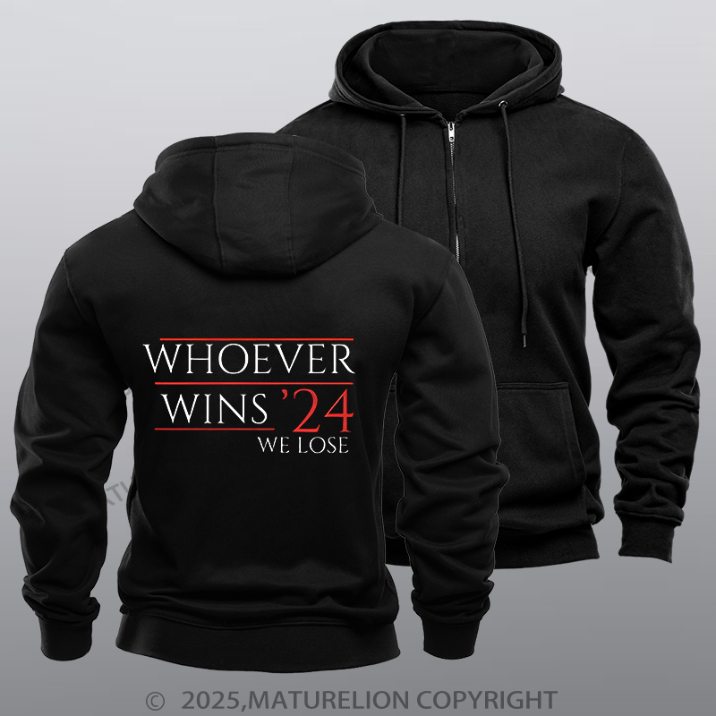 Maturelion  Men's Hoodie President Hoodie  Zipper Hoodie