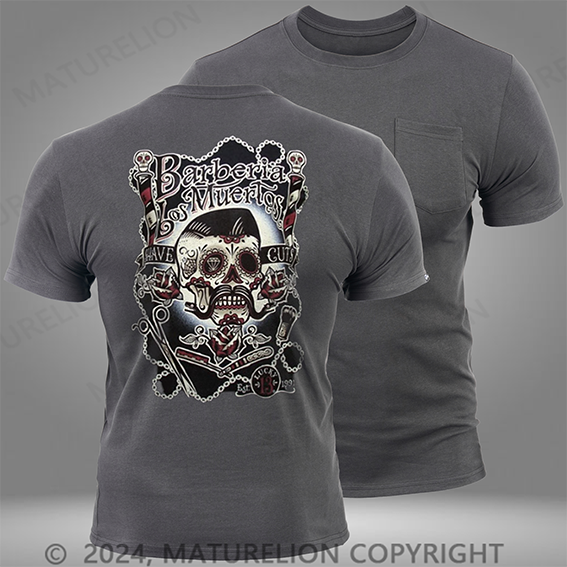 Maturelion Lucky 13 Barberia Los Muertos Pocket T-Shirt