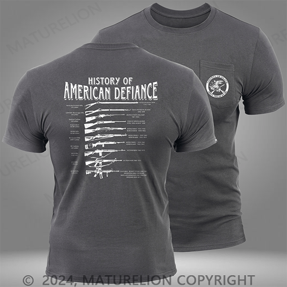 Maturelion Historical Rifle Black Pocket T-Shirt