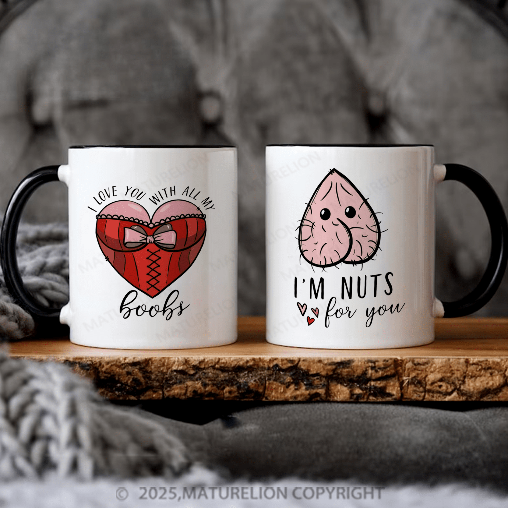 Maturelion Couple Mug Set Couples Inappropriate Mug Set