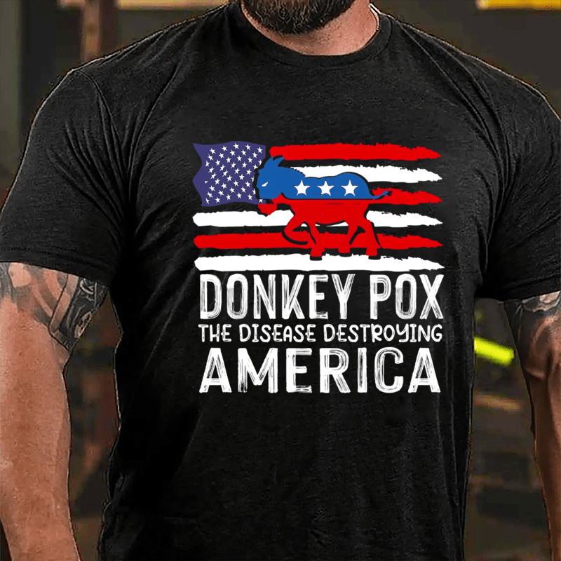 Donkey Pox: The Disease Destroying Ameica Men's Cotton T-shirt