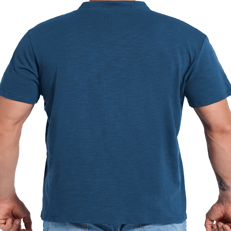 Maturelion Classical Cotton Essential Henley Shirt