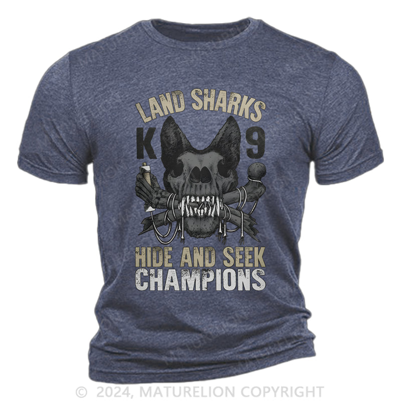 Maturelion Land Shark Cotton T-Shirt