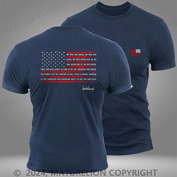 Maturelion Trump Nation Proclamation Pocket T-Shirt