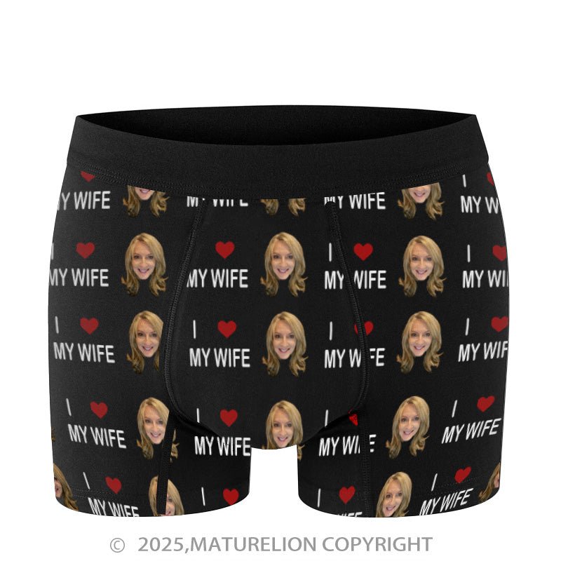 Maturelion Men's Boxers Photo Underwear Customization