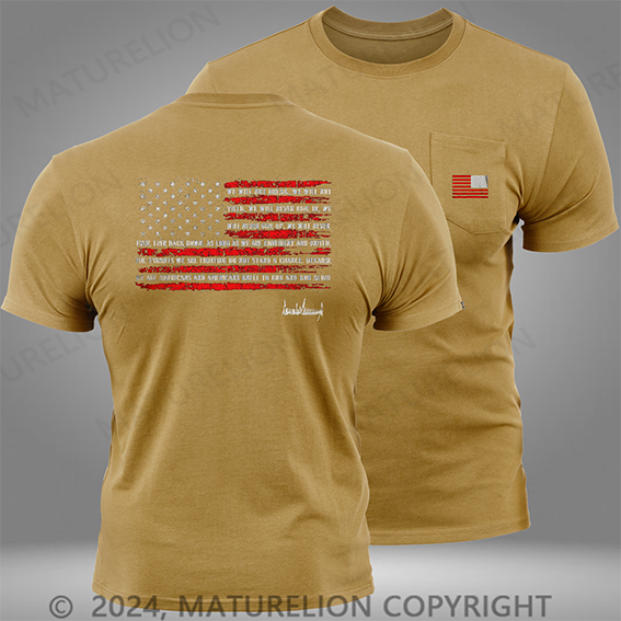 Maturelion Trump Nation Proclamation Pocket T-Shirt