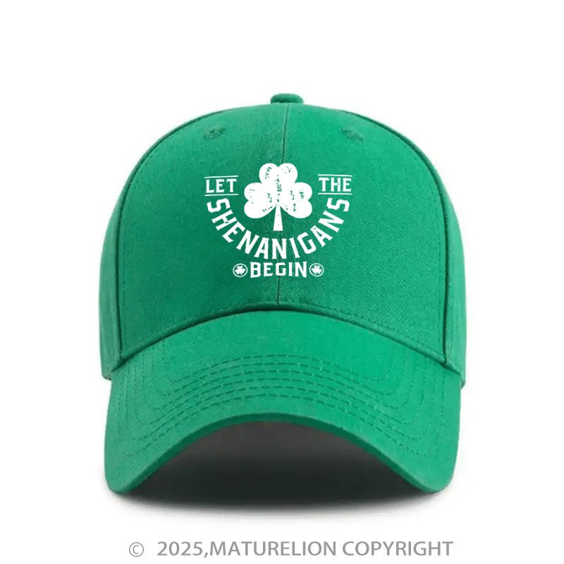 Maturelion St. Patrick's Shamrock Print Cap