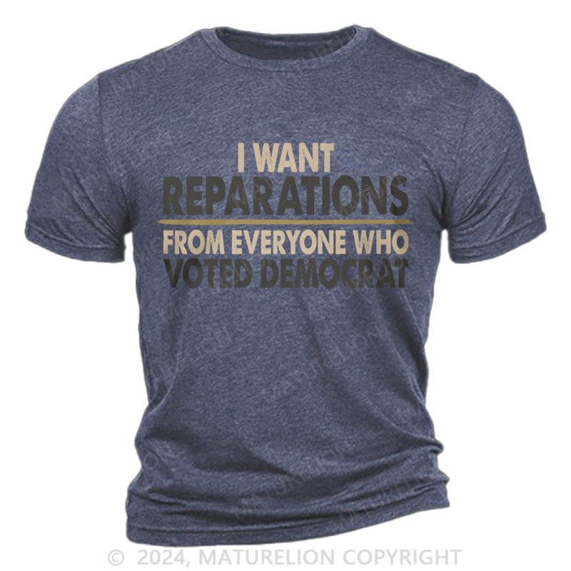 Maturelion Reparations Cotton T-Shirt